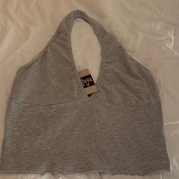 Pitaya Gray Halter Top - Picture 1 of 3